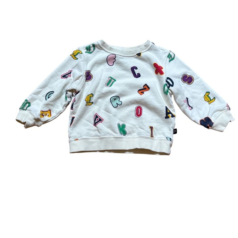 Rowing‎ Blazers Sweatshirt Kids White Excellent Alphabet Print SIZE 18M